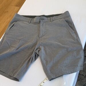 Burnside Charcoal Striped Shorts
